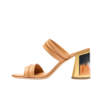 Casadei Slide Slippers 8cm Women's Natural