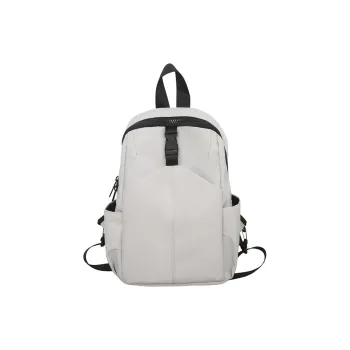 GEERDUN Nylon Backpack Unisex Ivory, Gray, Black, Light Green