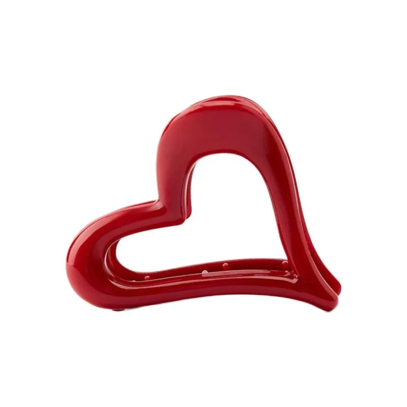ZARA Acrylic Hair Clips Women's Red-0
