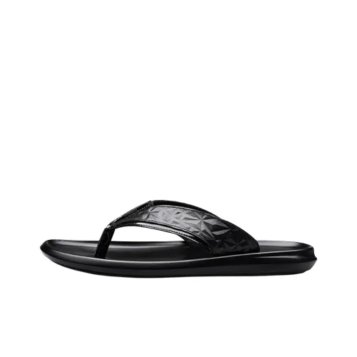 XIMO BULL Rubber Sole Embroidery Odor Resistant Quick Dry WITH Flops Men's Black