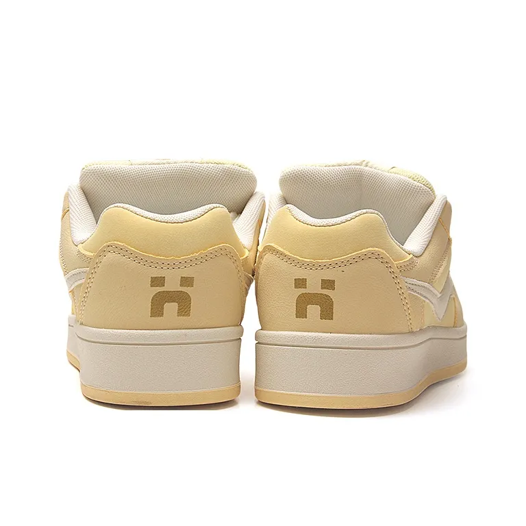 STUR YSN Wear resistant And Lightweight Low Top Skateboard Shoes Women's Almond Yellow-3