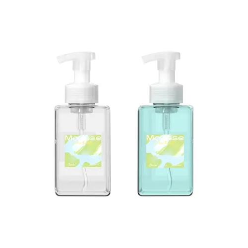 ALLSMILE Push Button Mousse Foaming Bottle Suitable For Various Renewing Supplies 450ml*2/250ml*2