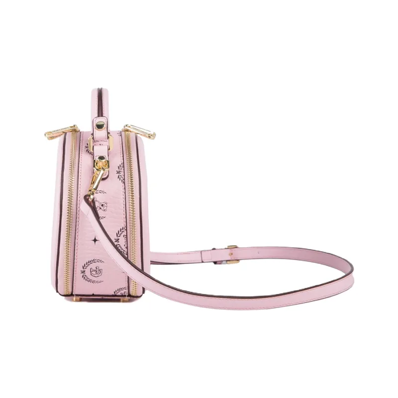 NOISY TEDDY PVC Shoulder Bag, Crossbody Bag, Handbag Women's Pink/Brown-5