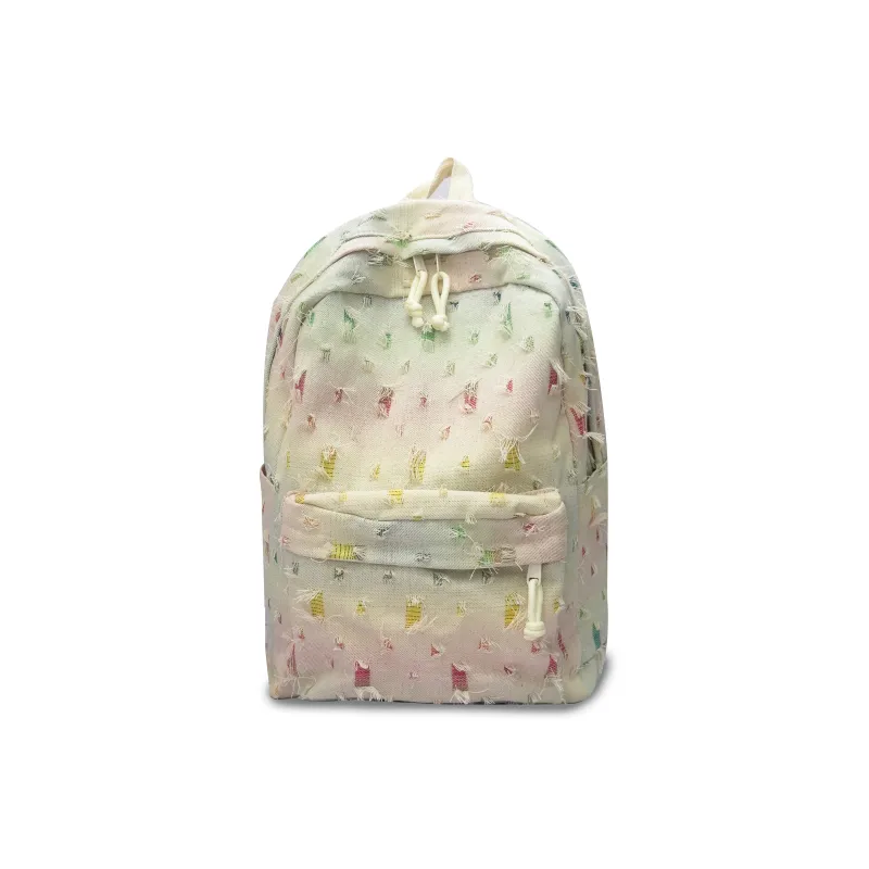 Yalu Nylon Backpack Unisex Square/Stars/Dot-9