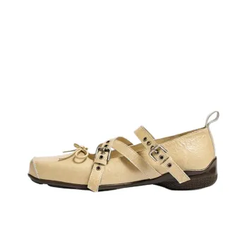Open Yy Casual Single Shoes Women's Beige
