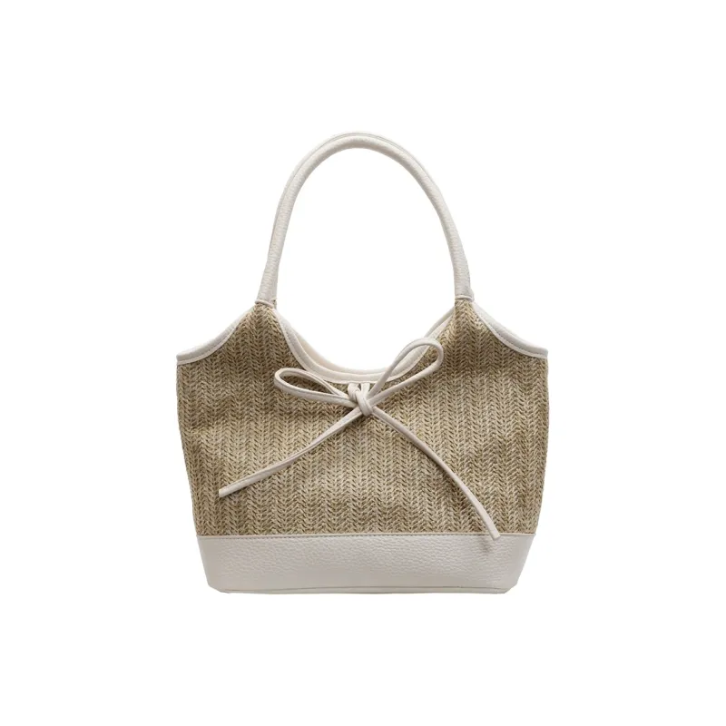 Yalu Straw Woven Shoulder Bag Women's Multicolor-15