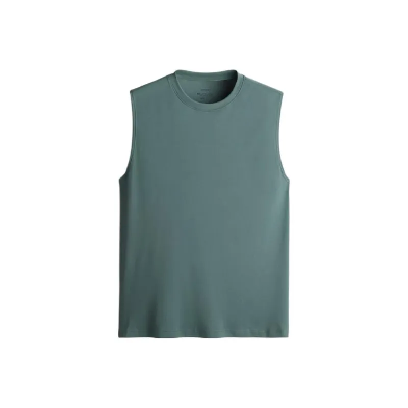H&M Tank Tops Men Green-0