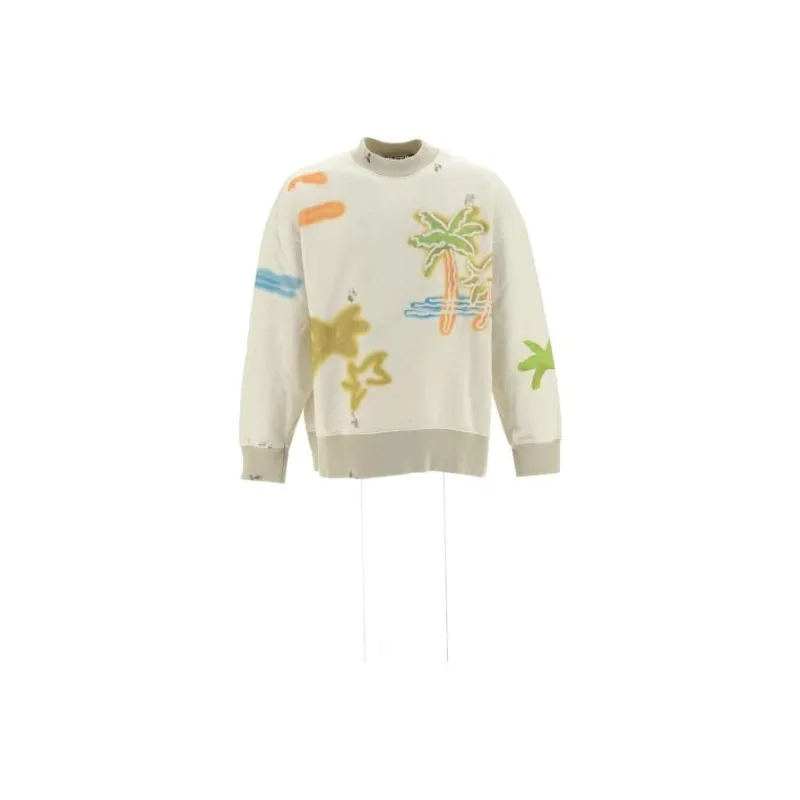 PALM ANGELS Sweatshirts Men Beige-0