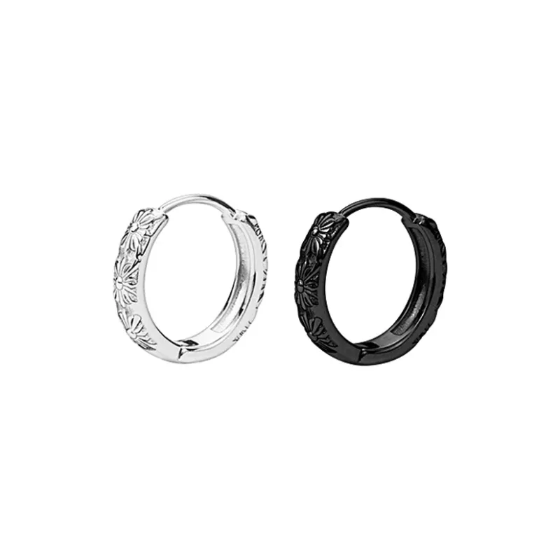 FOREVER MELODY 925 Sterling Silver Earrings Men's-18