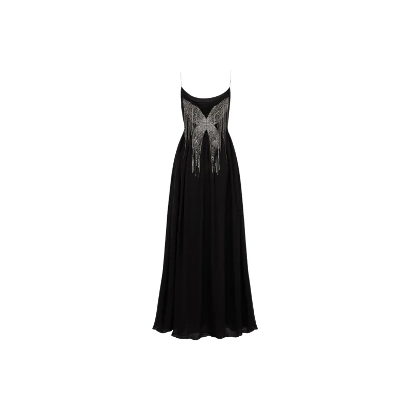 DIOR Slip Dresses Women's Black-1