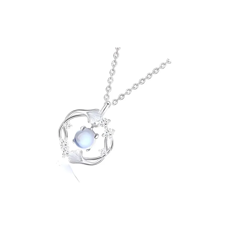 Silver Trim 999 Fine Silver Necklaces Women's Silver-1