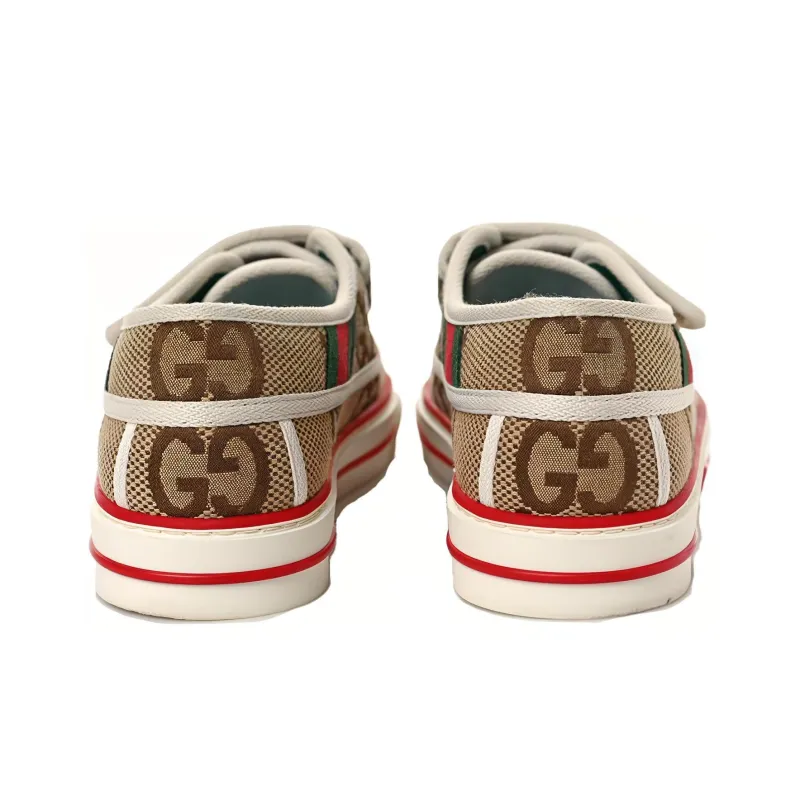GUCCI Tennis 1977 Stylish Skateboarding Shoes Men's Ebony-3