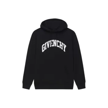 Givenchy Logo Printed Drawstring Hoodie