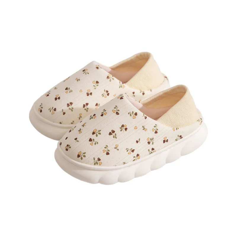 Gentle Welcome Postpartum Shoes Fall Winter Home Slippers With Platform, Padded Heel, And Soft Sole-4