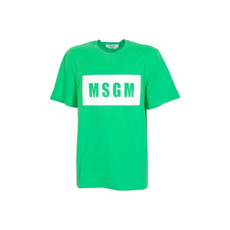 MSGM T Shirts Men Green-0