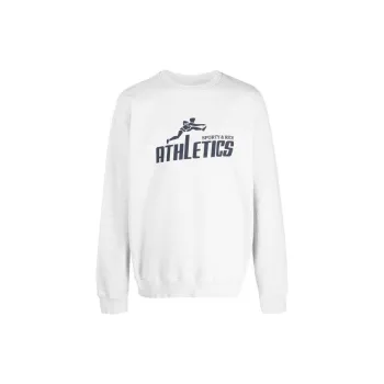 SPORTY & RICH 90s Athletics Cotton Sweatshirt