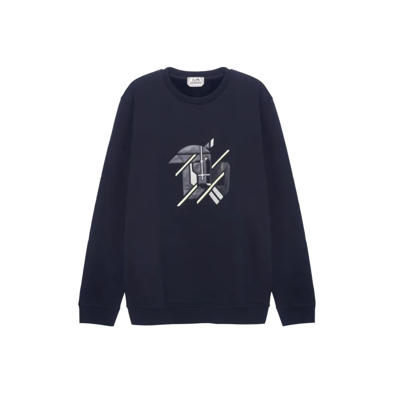 HERMES SS23 Sweatshirt Men's Marine Blue-0