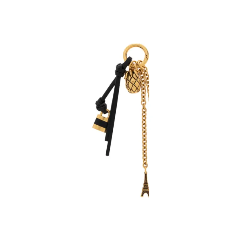 Chloe Brass, Leather Keychains Women's Gold-2
