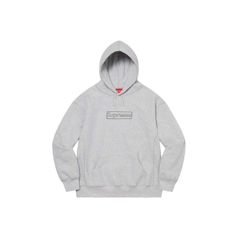 Supreme Kaws Chalk Logo Hooded Sweatshirt-4