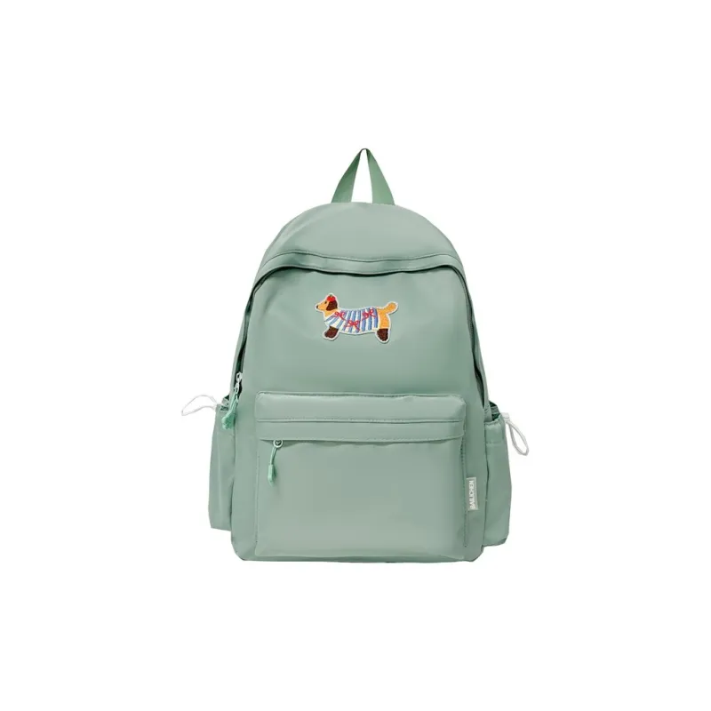 Single Warehouse Composite Cloth Backpack Unisex White/Blue/Black/Green-15