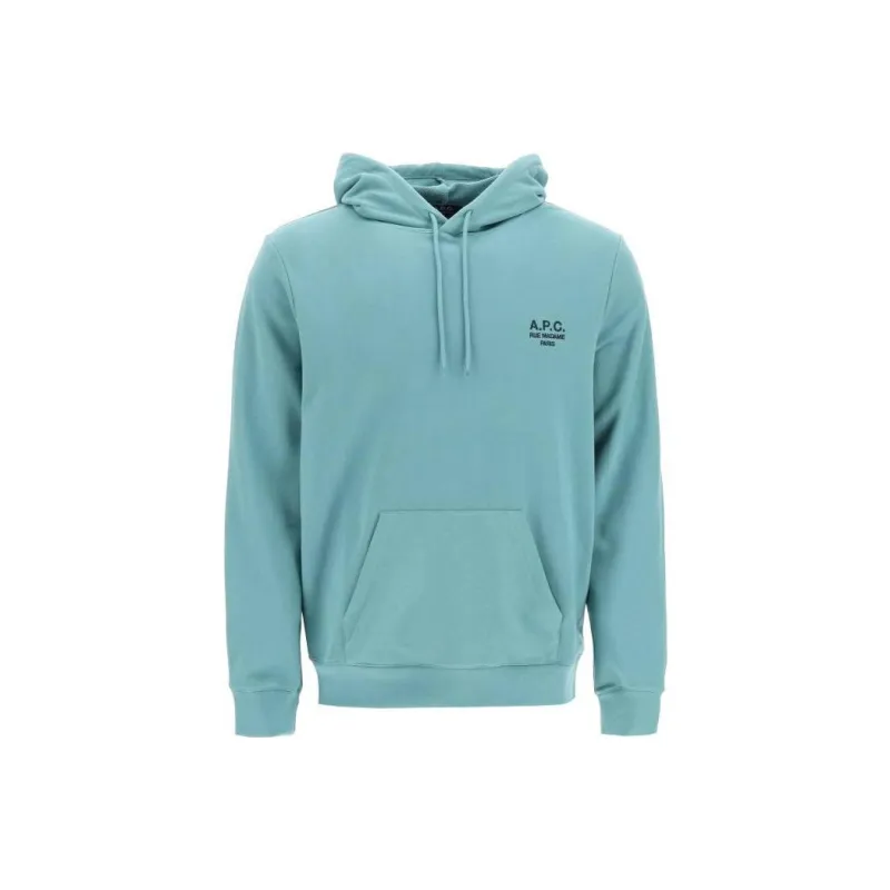A.P.C Logo print Drawstring Hoodie-0