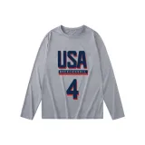 USA-Size 4 Long-Sleeved-Gray