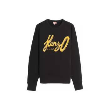 KENZO Archive Logo Embroidered Crewneck Sweatshirt