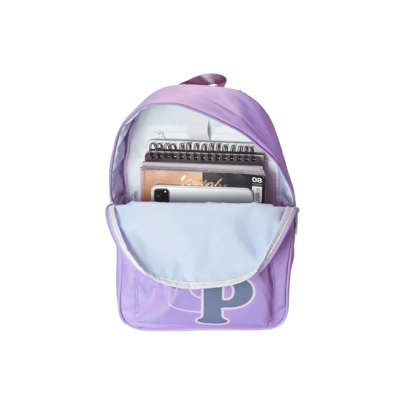 TURN UP Polyester Backpack Unisex Apricot/Pink/Purple-11