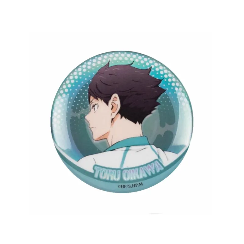 MOUXUYY Haikyuu!! Characters Laser Badge 58MM Hajime Iwaizumi, Shoyo Hinata, Tobio Kageyama, And Characters. Badges-5