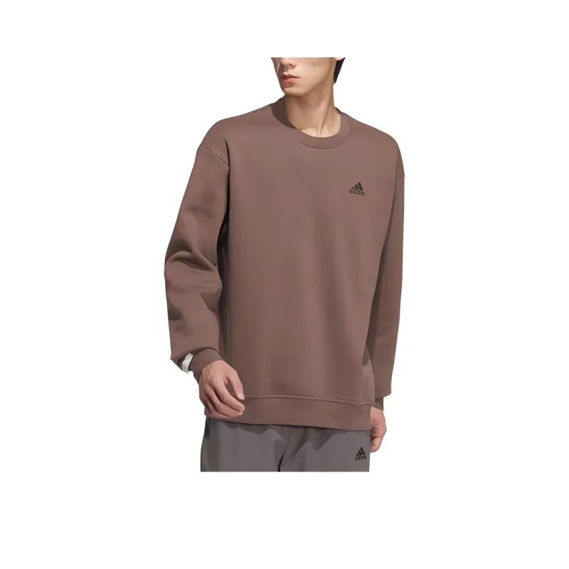 Adidas Sweatshirt Unisex Stratum Dark Earthy Brown/Black-0