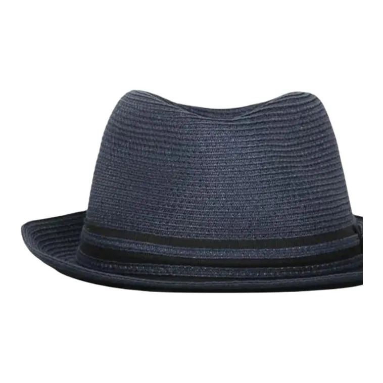 EMPORIO ARMANI Straw Fedora Hat-2