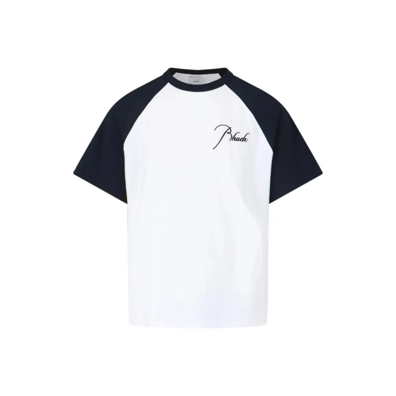 RHUDE Logo Raglan T shirt-0