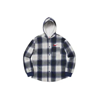 Supreme Nike Plaid Hooded Sweatshirt