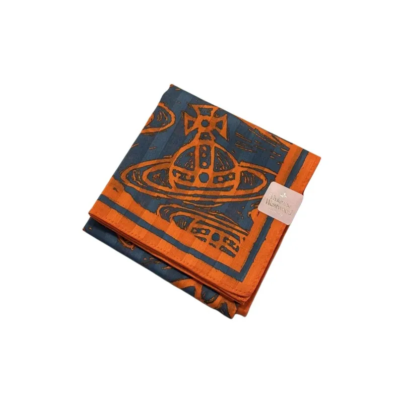 Vivienne Westwood   Silk Scarves Unisex Orange-1