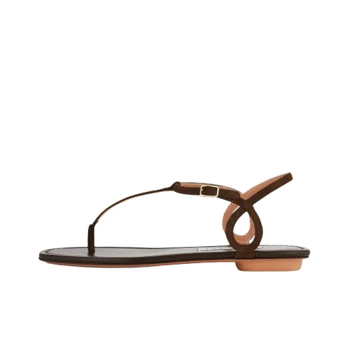 AQUAZZURA Almost Bare Strap Sandals Women's Brown