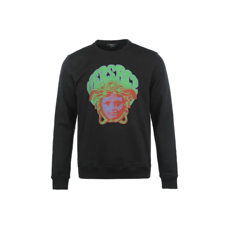 VERSACE Sweatshirts Men Black-0