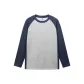 Medium Heather Gray & Marine Blue
