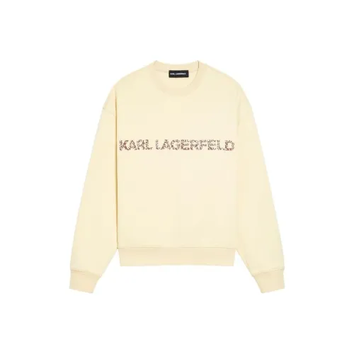 KARL 라이트 애프리콧 색상 남녀공용 맨투맨