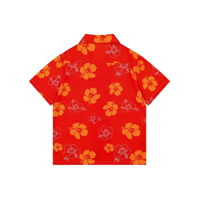 Yiwen Shirt Unisex Fiery Flame Flower Rhythm-1