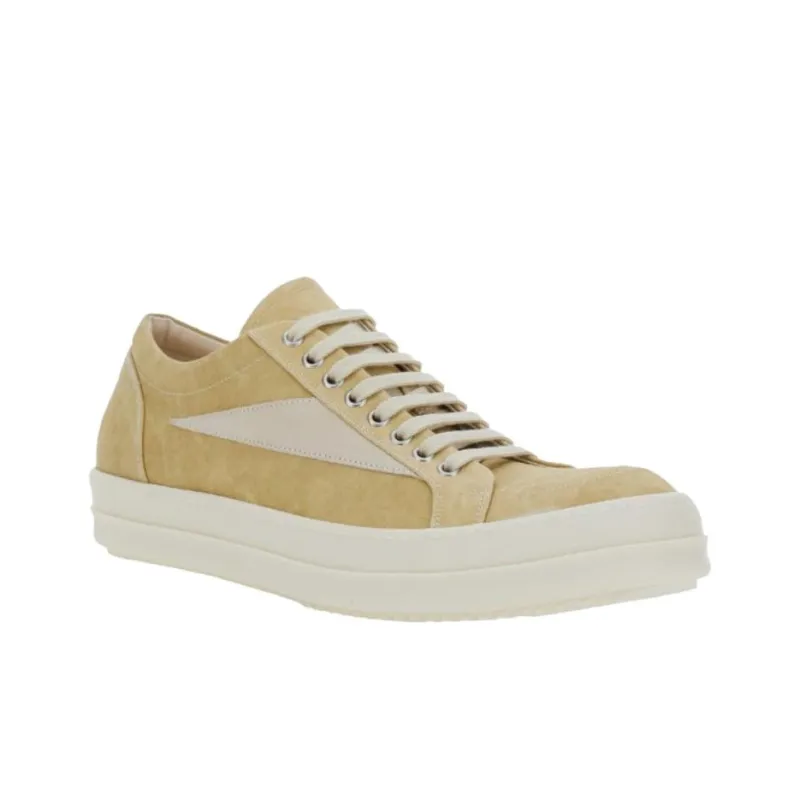 Rick Owens DRKSHDW Low Top Skateboard Shoes Men's Yellow-2