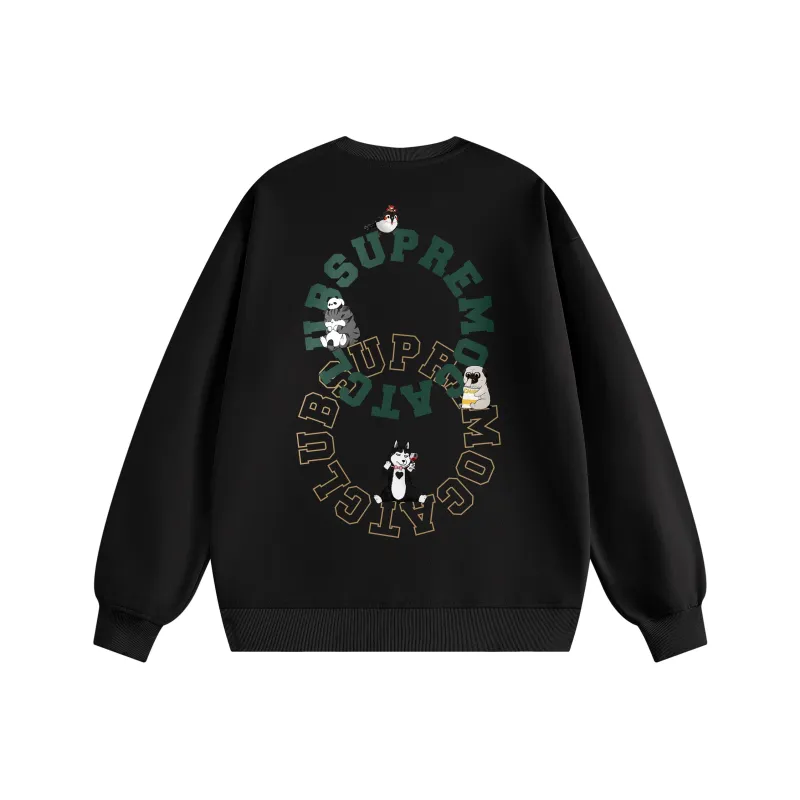Supremo Cat Sweatshirts Unisex-0
