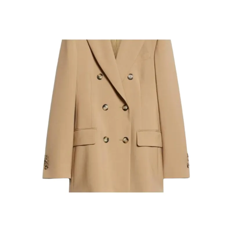 SportMax Adamo Double Breasted Long Sleeved Jacket-4