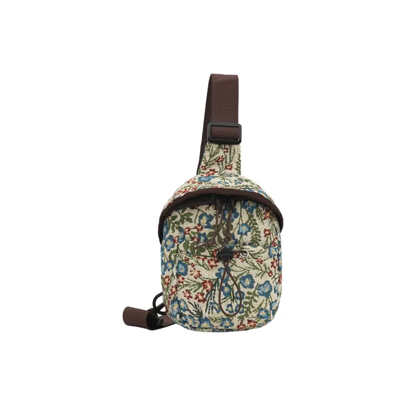 Deli Bear Nylon Shoulder Bag Crossbody Bag Sling Bag Women's Red\Blue-5