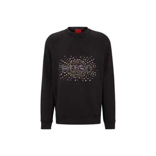 HUGO BOSS Logo studded Cotton Sweatshirt