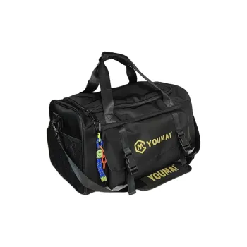 Deli Bear Nylon Double Shoulder Travel Bag Unisex Multicolor