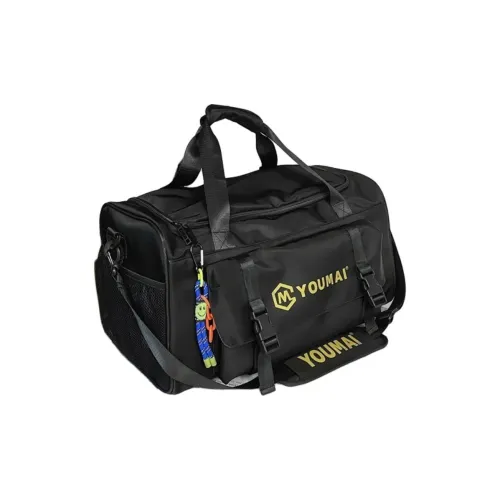 Deli Bear Nylon Double Shoulder Travel Bag Unisex Multicolor