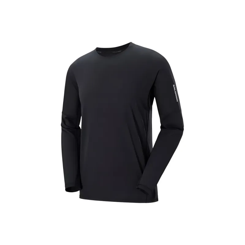 SALOMON SENSE AERO LS TEE M RUNNING T-Shirt Men's Pitch Black-0
