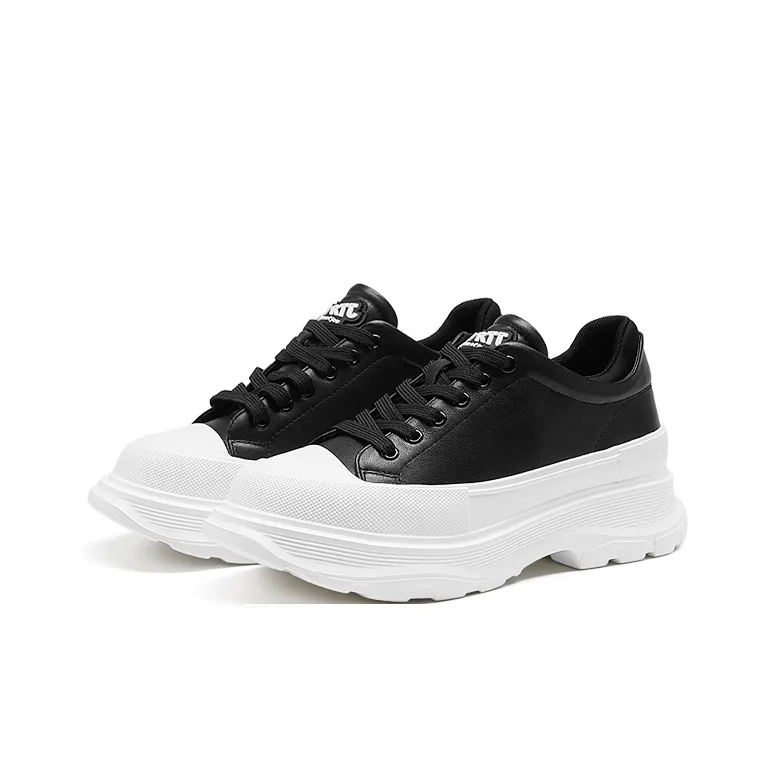 RHYTHM OF JOY Chunky Sneakers Women's Black White-1