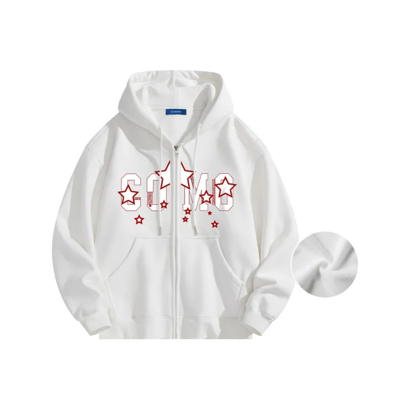 COMOWA Sweatshirt Unisex Black Red-3