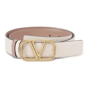 Valentino VLogo Signature Buckled Reversible Belt